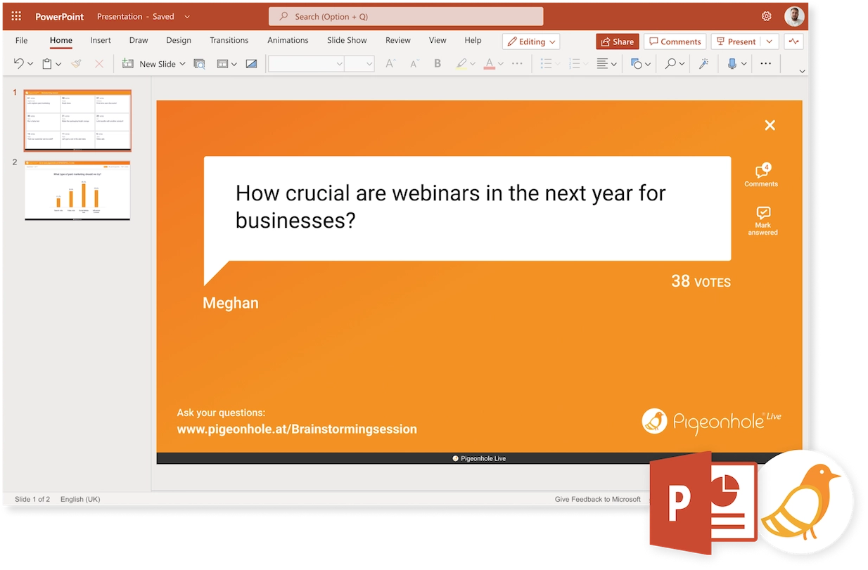 Pigeonhole Live for Microsoft PowerPoint